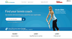 Desktop Screenshot of mytennislessons.com